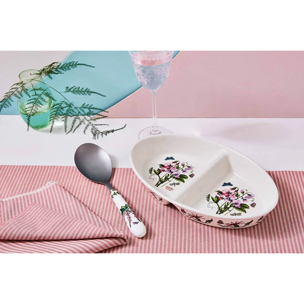 Botanic Garden Oval Divided Dish 11inch
