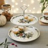 The Holly & The Ivy Two Tier Cake Stand