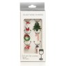 S/6 Wine Glass Charms Snowman Santa Mix 2 Assorted