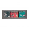 Sara Miller Lemur, Zebra & Green Flamingo Square Caddies - Set of 3