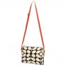 Orla Kiely Ashwood Leather Peter Messenger Bag Oily Brown