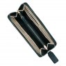 Orla Kiely Sara Miller Black Bamboo Large Zip Purse