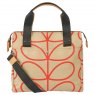 Orla Kiely Ashwood Leather Medium Flight Bag Honey