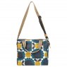 Orla Kiely Ashwood Leather Garment Bag Brown