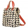 Orla Kiely Ashwood Leather Backpack Brown