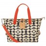 Orla Kiely Ashwood Leather Bag Mud Brown ELA698