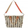 Orla Kiely Ashwood Leather Bag Mud Brown ELA698