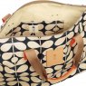 Orla Kiely Ashwood Leather Bag Mud Brown ELA698