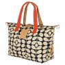 Orla Kiely Ashwood Leather Bag Mud Brown ELA698