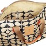 Orla Kiely Ashwood Leather Washbag Brown Lou