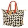 Orla Kiely Ashwood Leather Washbag Brown Lou
