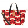 Orla Kiely Ashwood Leather Duffle Weekender Bag Tan PL47