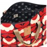 Orla Kiely Ashwood Leather Duffle Weekender Bag Tan PL47