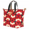 Orla Kiely Ashwood Leather Duffle Weekender Bag Tan PL47