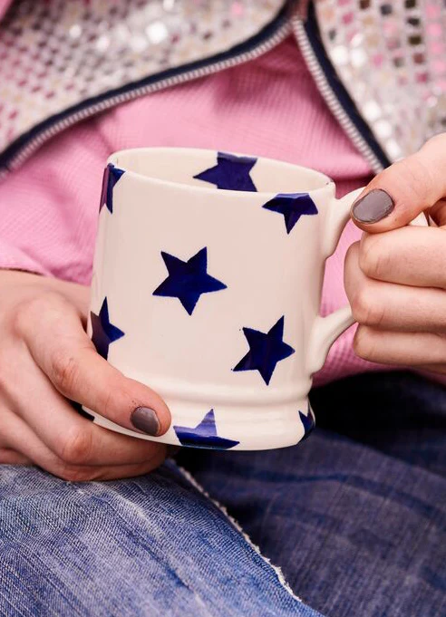 Emma Bridgewater Blue Star 1/2 Pint Mug
