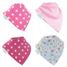 Ziggle Ziggle Baby Bandana Dribble Bib - Flowers &  Ferns