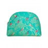 Sara Miller Large Green Birds Cosmetic Bag