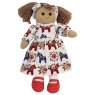Powell Craft Rag Doll With Nordic Horse Print Dress