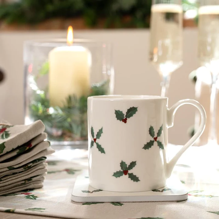 Sophie Allport Holly & Berry White Mug