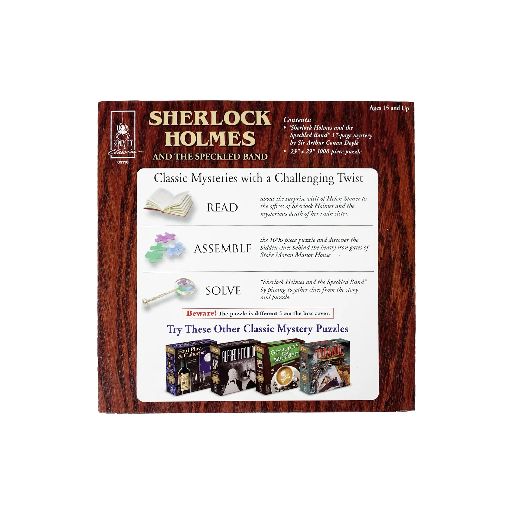 Sherlock Holmes And The Speckled Band Mystery Puzzle