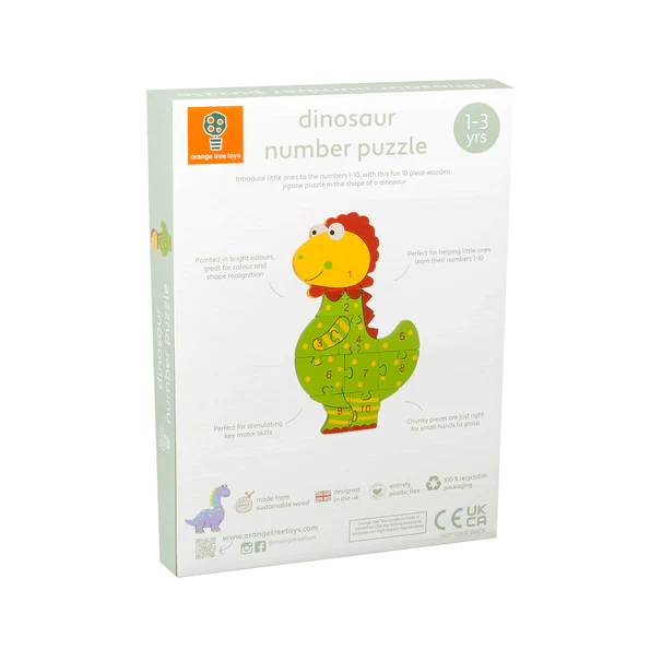 Orange Tree Dinosaur Number Puzzle