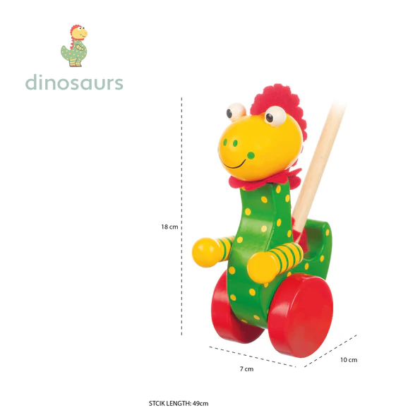 Orange Tree Boxed Dinosaur Push Along