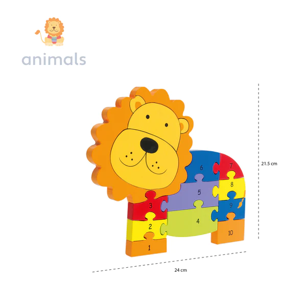 Orange Tree Lion Number Puzzle