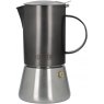 4 Cup Brushed Gun Metal Stovetop Coffee Maker