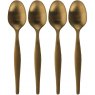 S/4 Brushed Gold Espresso Spoons