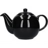 Gloss Black Globe Teapot