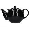 Gloss Black Globe Teapot