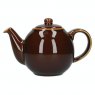 London Pottery Rockingham Brown Globe Teapot