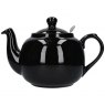 Gloss Black Farmhouse Filter Teapot
