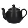 Matt Black Farmhouse Filter Teapot