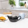 London Pottery Pebble Filtered Teapot Gloss Black