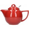 KitchenCraft Red Geo Filter Teapot