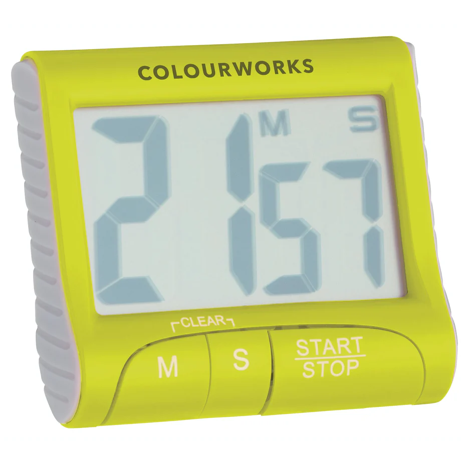 Colourworks Brights Easy Read Digital Timer