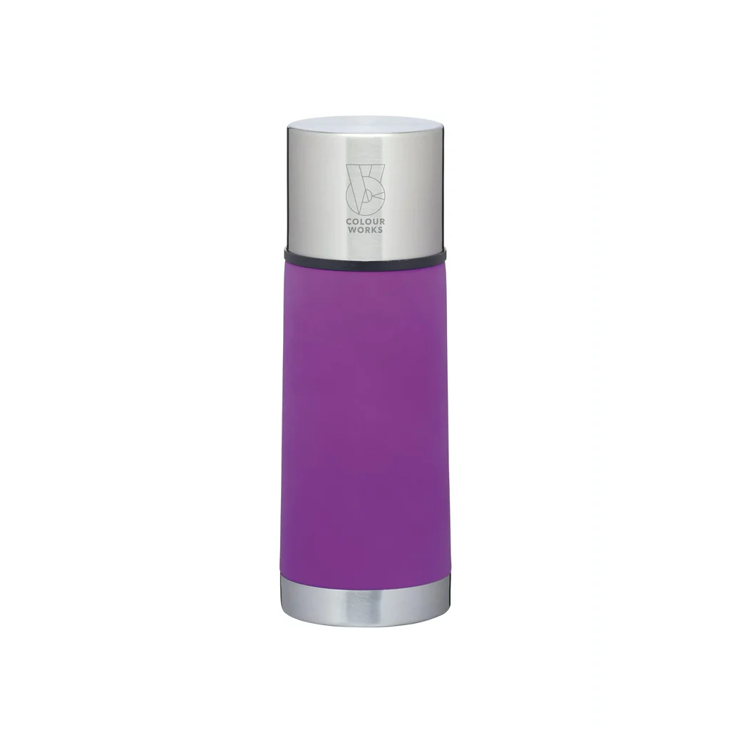 Colourworks Brights 350ml Stainless Steel Vacuum Flask Soft Touch