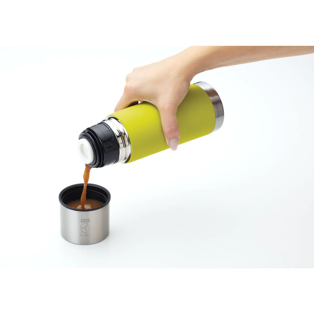 Colourworks Brights 350ml Stainless Steel Vacuum Flask Soft Touch