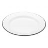 Living Nostalgia Enamel Dinner Plate 24cm White